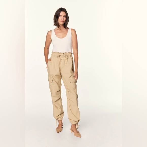 AMO Oatmeal Parachute Cargo Pants‎ Size Medium - Picture 12 of 13